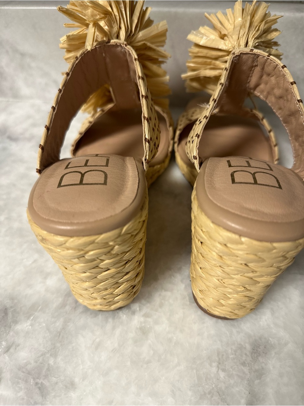 Beach by Matisse size 7 Natural Raffia Slide Sandals - Beige - Picture 11 of 12